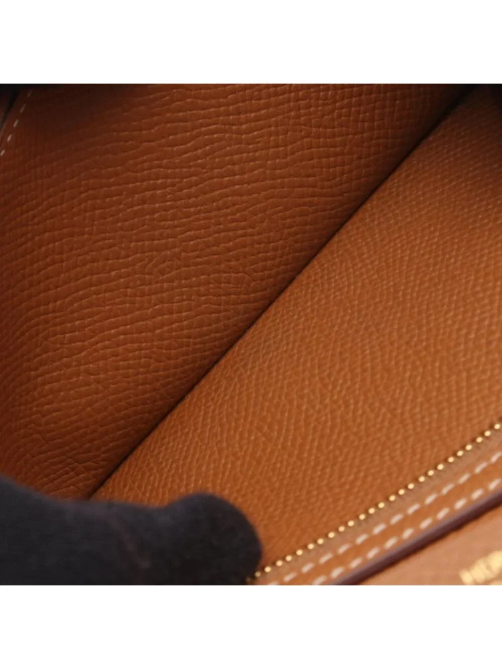 Hermes Bifold Wallet Bearn Souffle Gold Leather Calf